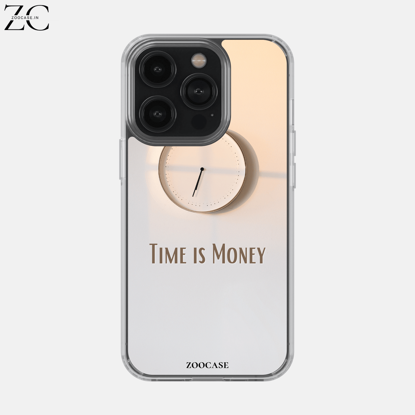 "Time is money" Silicon Case