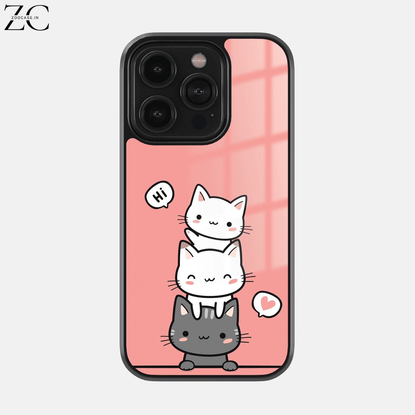 CuteCat Glassback Case