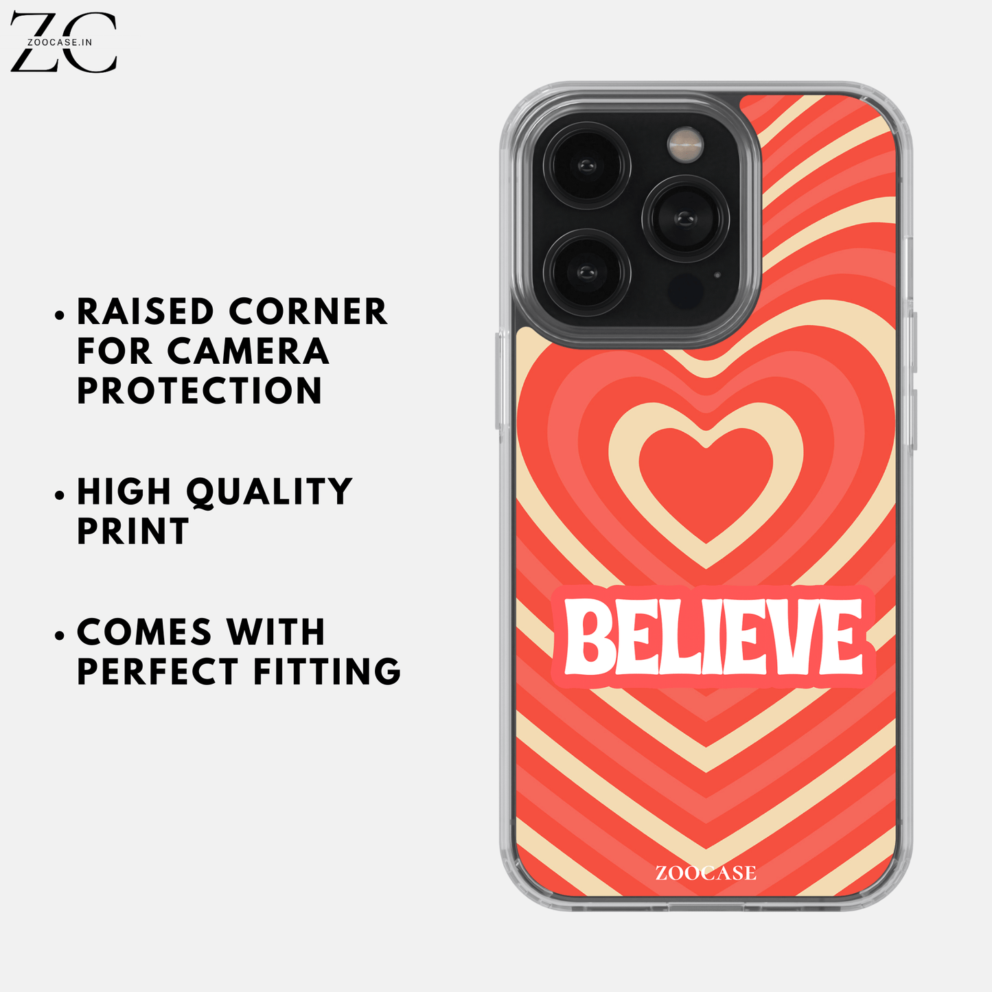 Believe Silicon Case