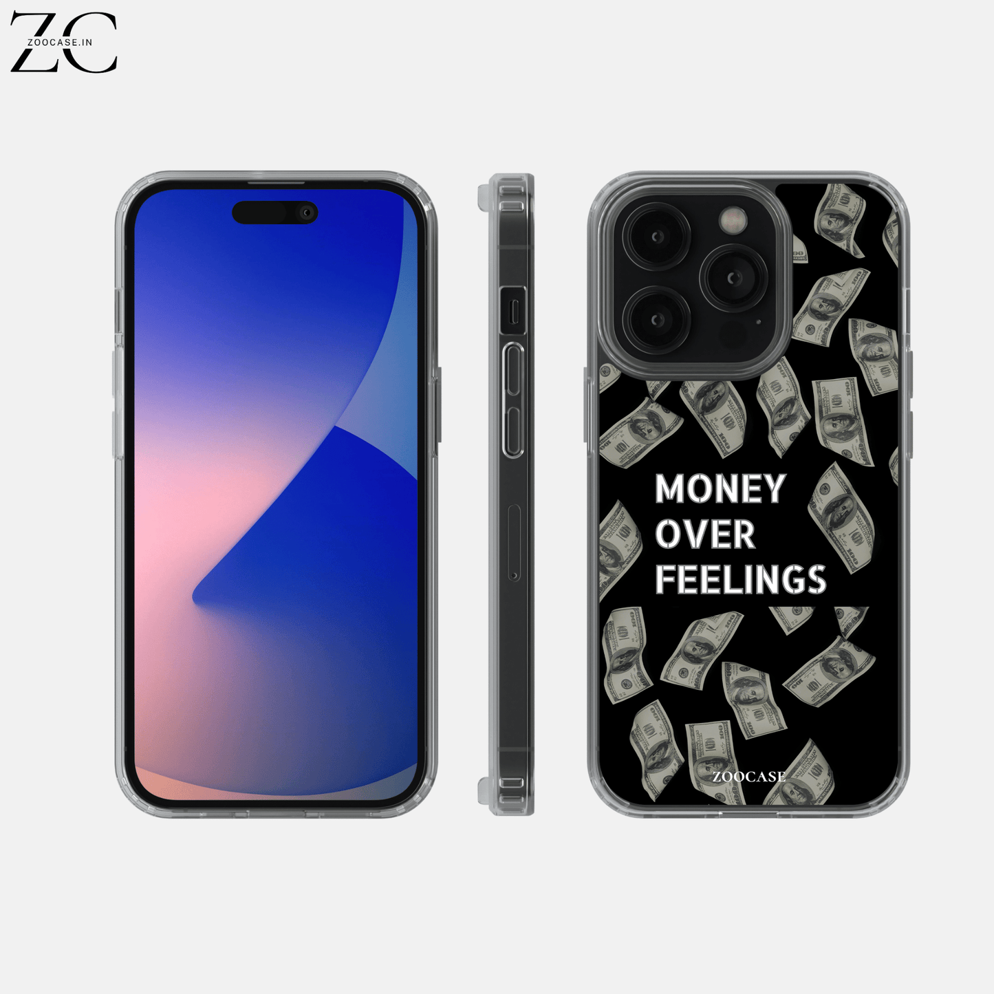 Money over feelings Silicon Case