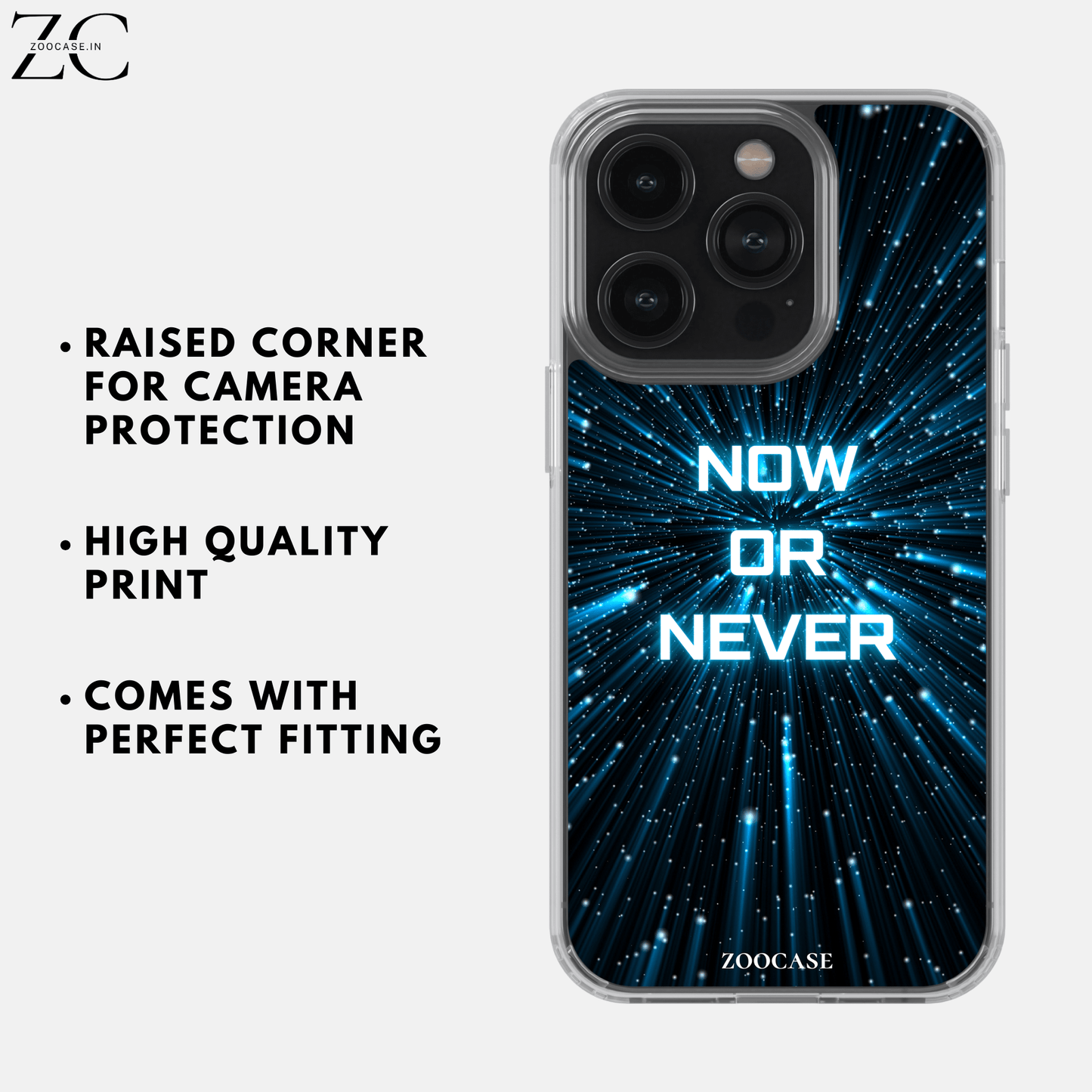 "Now or Never" Silicon Case