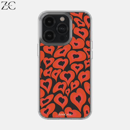 Red Hearts Silicon Case