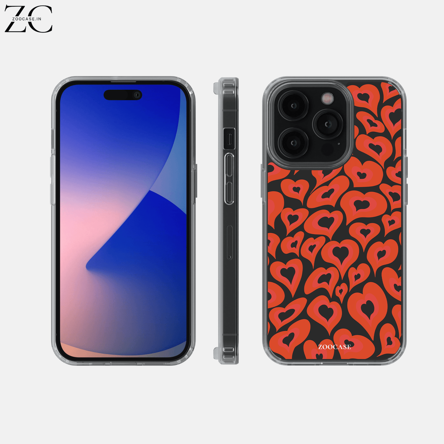 Red Hearts Silicon Case