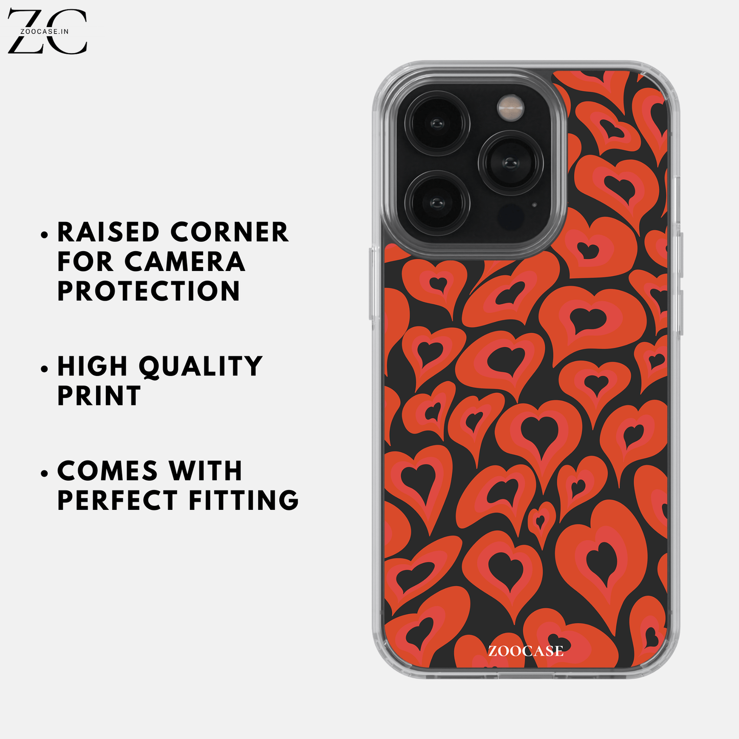 Red Hearts Silicon Case