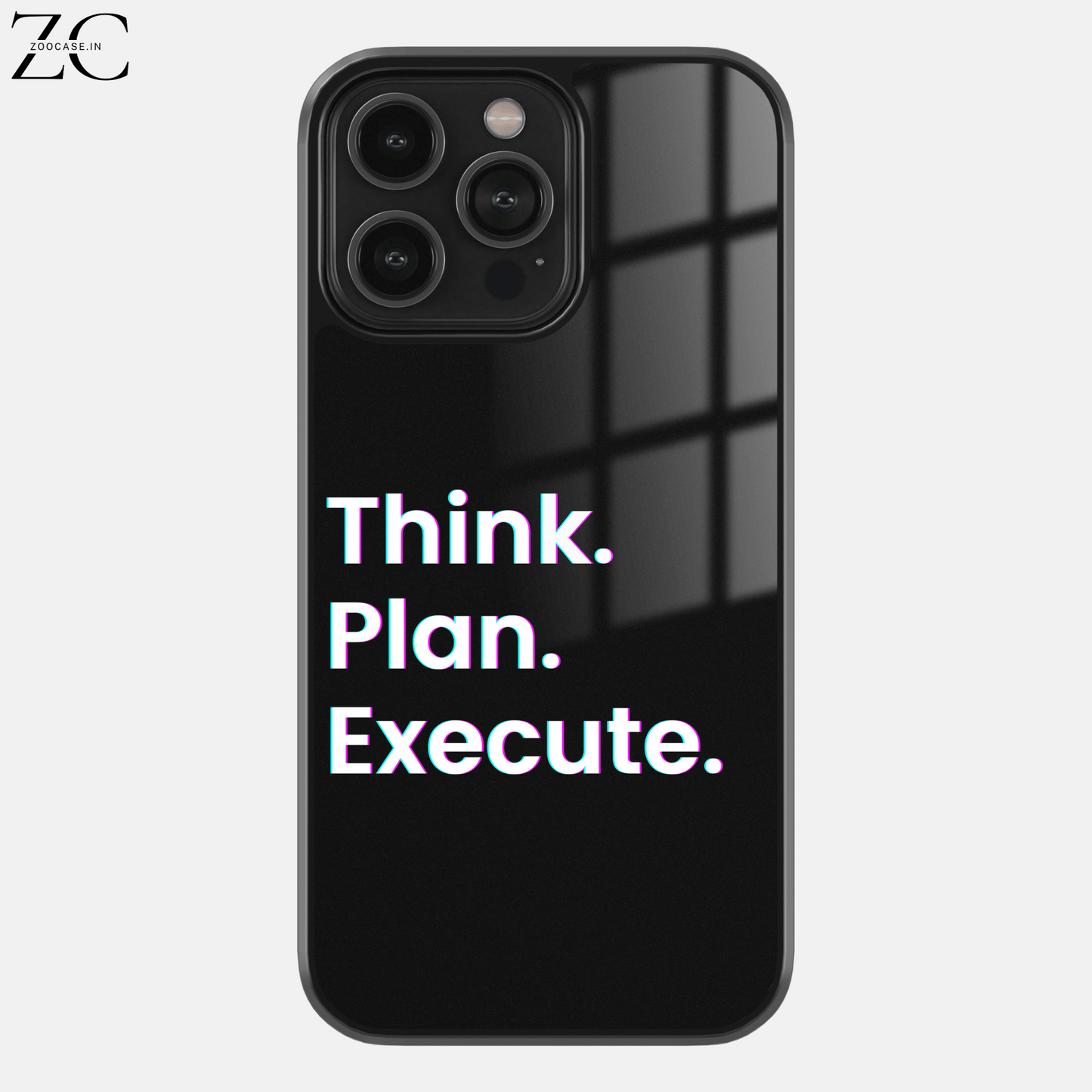 "Think:Plan:Execute" Glassback Case