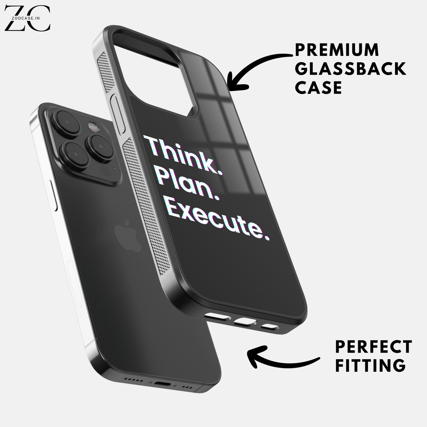 "Think:Plan:Execute" Glassback Case