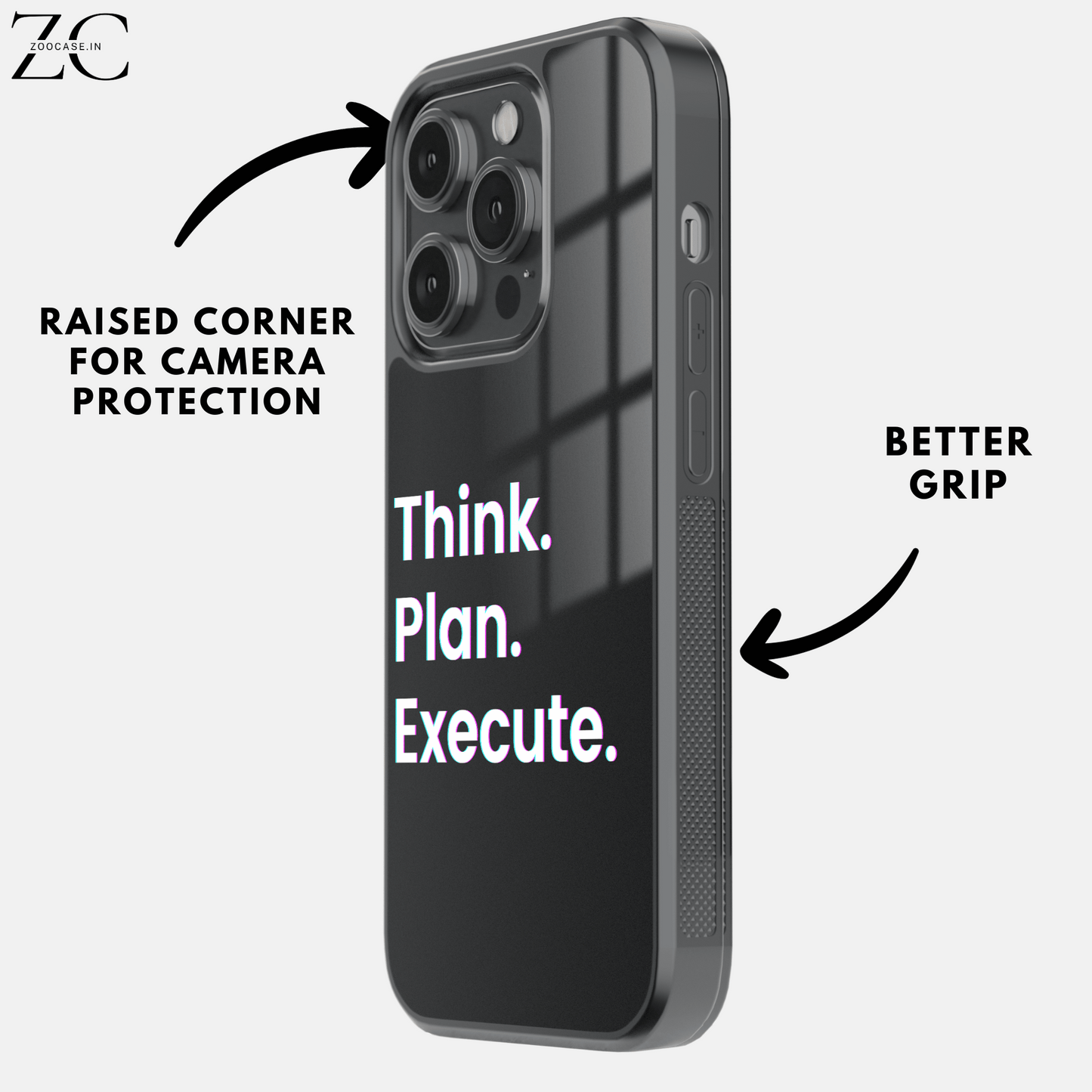 "Think:Plan:Execute" Glassback Case