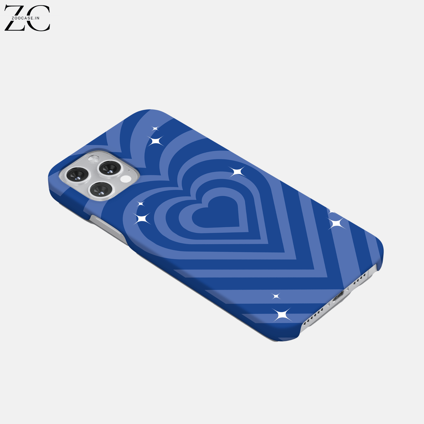 Blue Hearts Hard Phone Case