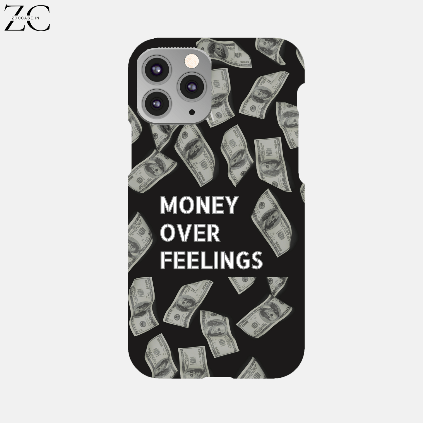 "Money Over Feelings" Hard Phone Case