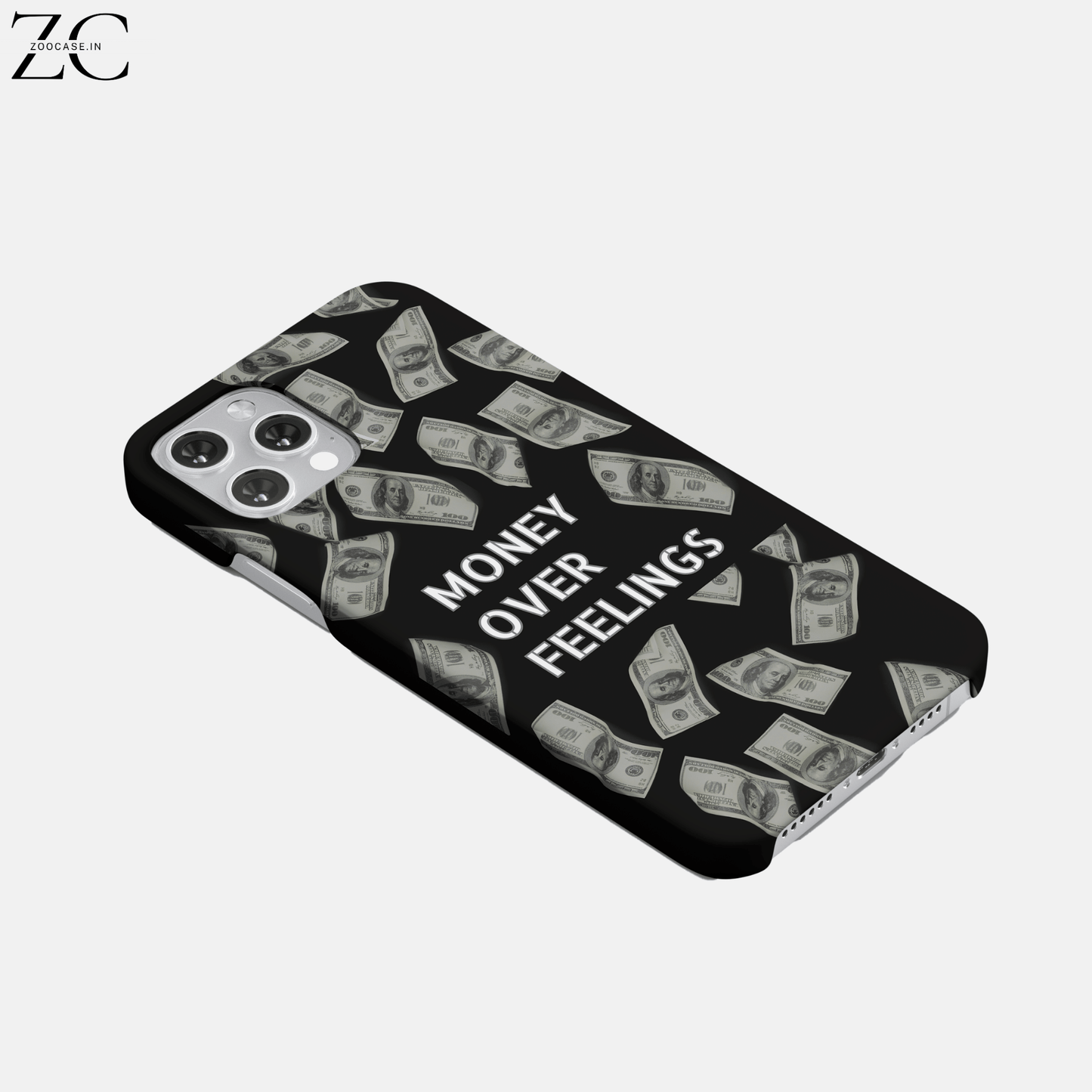 "Money Over Feelings" Hard Phone Case