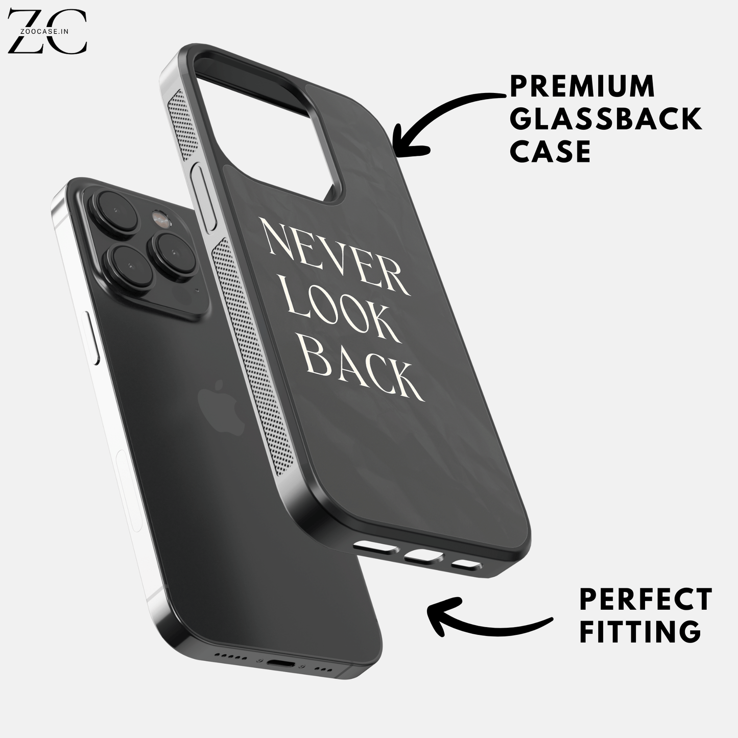 "Never Look Back" Glassback Case