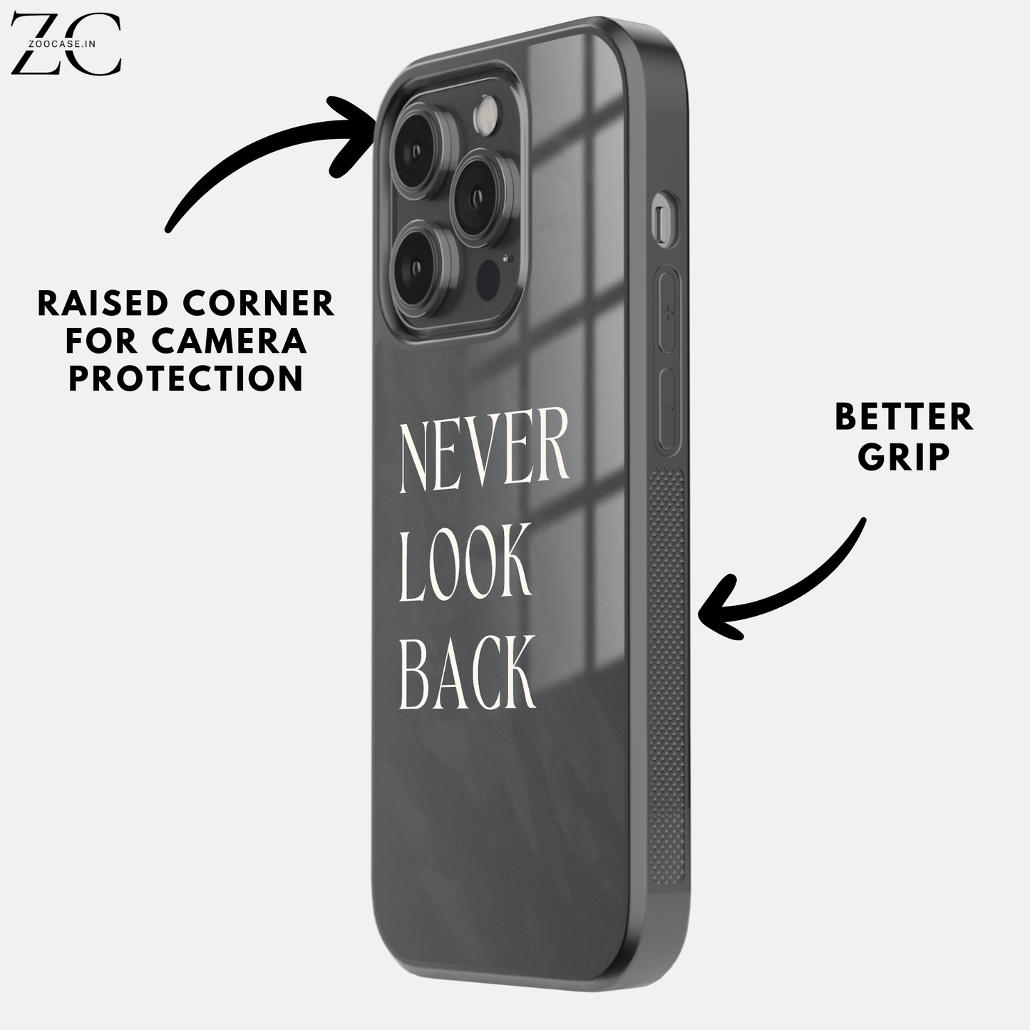 "Never Look Back" Glassback Case