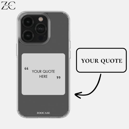 Customised Quote 6.0 Silicon Cover