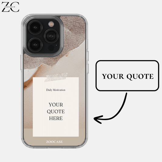 Customised Quote 2.0 Silicon Cover