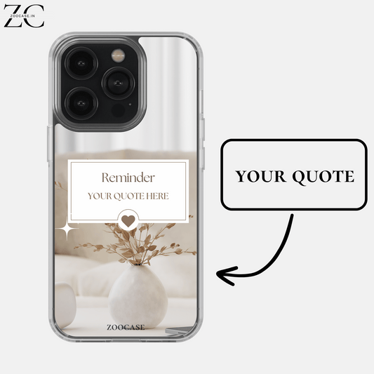 Customised Quote Silicon Cover