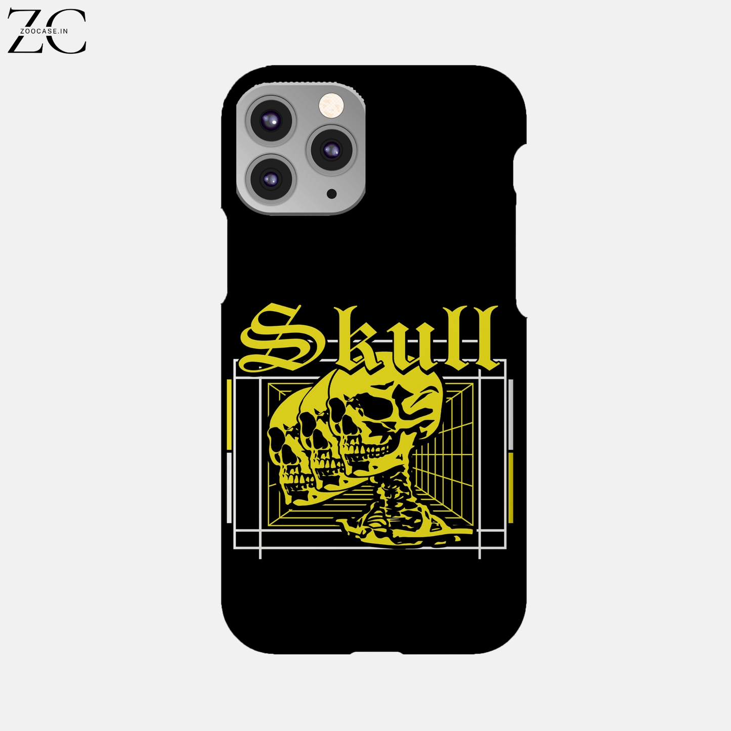 Yellow Skull Hard Phone Case