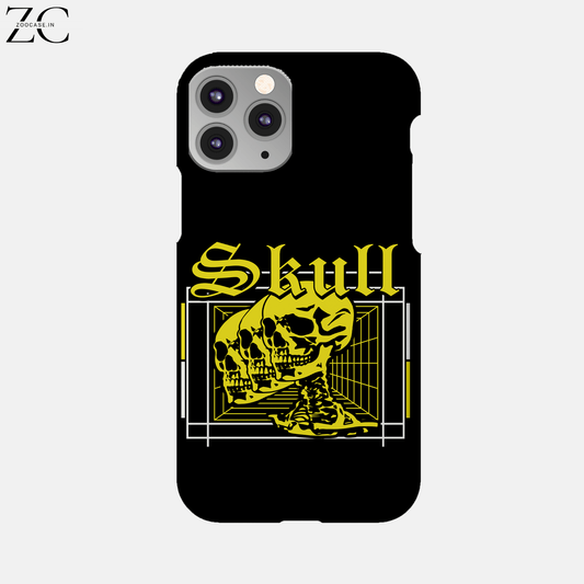 Yellow Skull Hard Phone Case