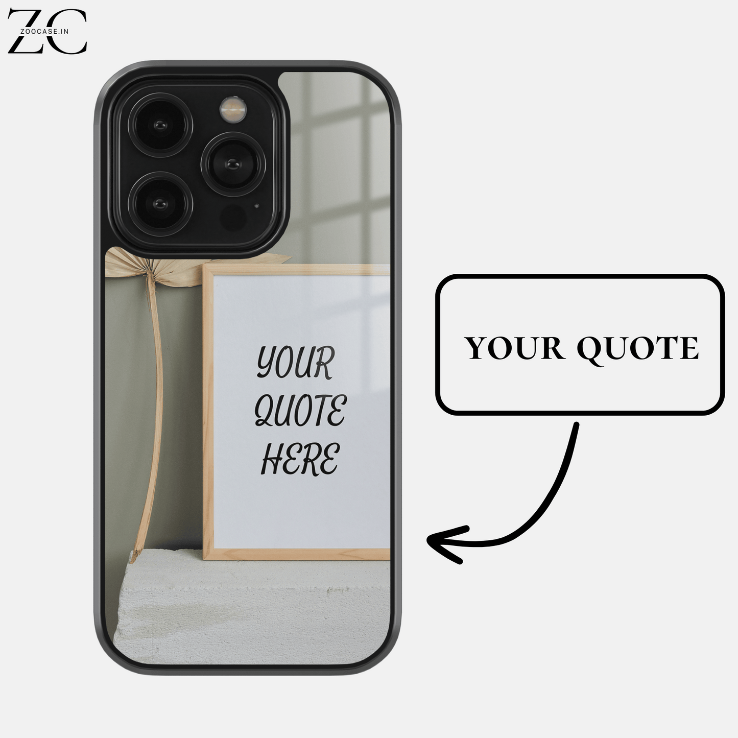 Customised Quote Glassback Case