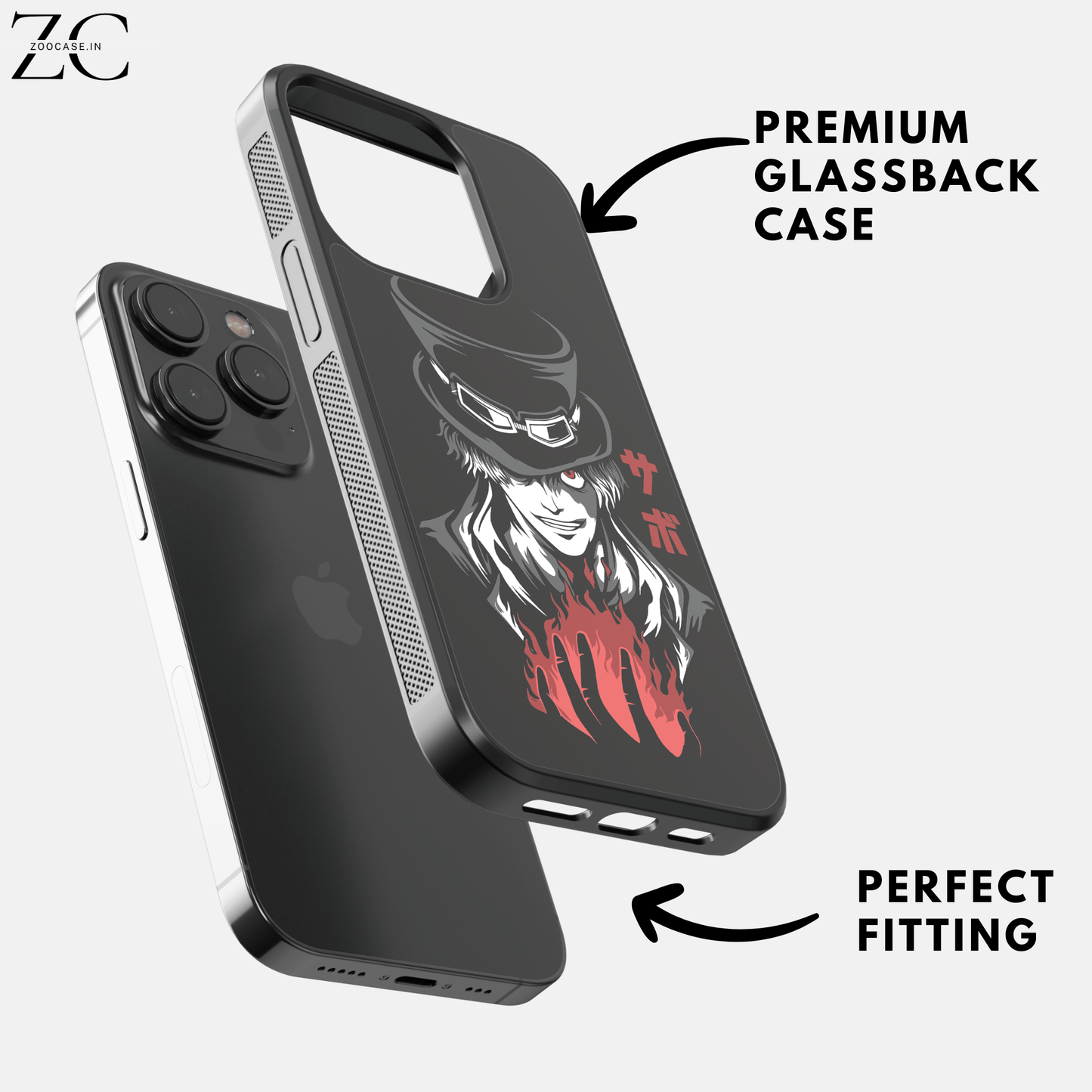 "Muzan Kibutsuji" Glassback Case