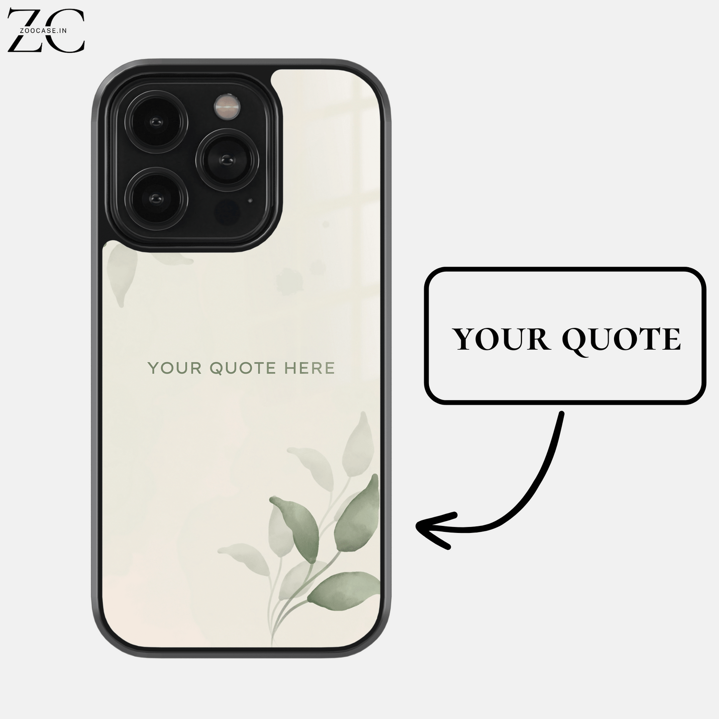 Customised Quote 4.0 Glassback Case