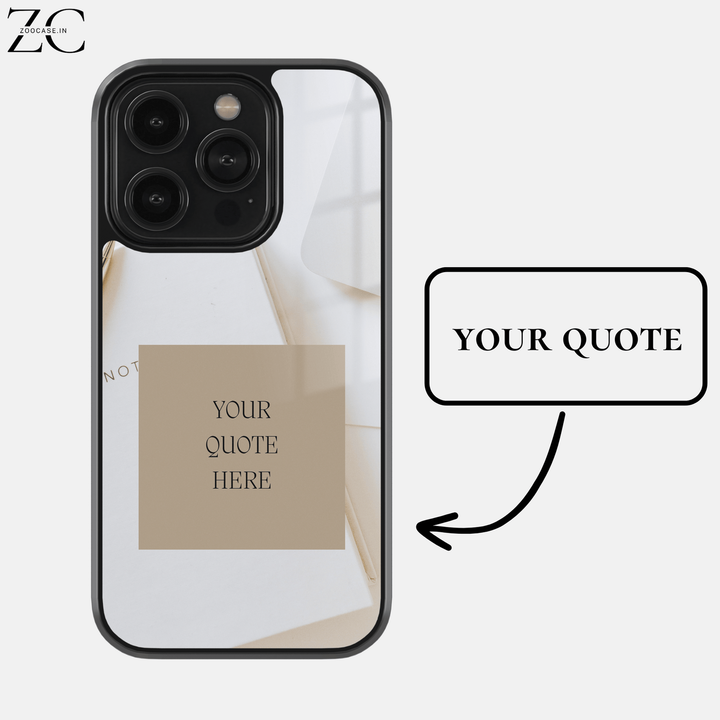 Customised Quote 5.0 Glassback Case