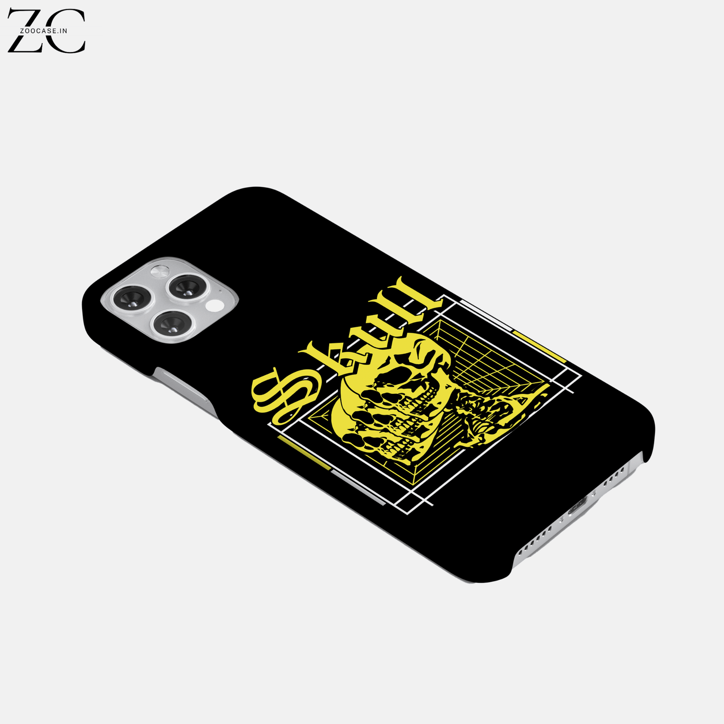 Yellow Skull Hard Phone Case