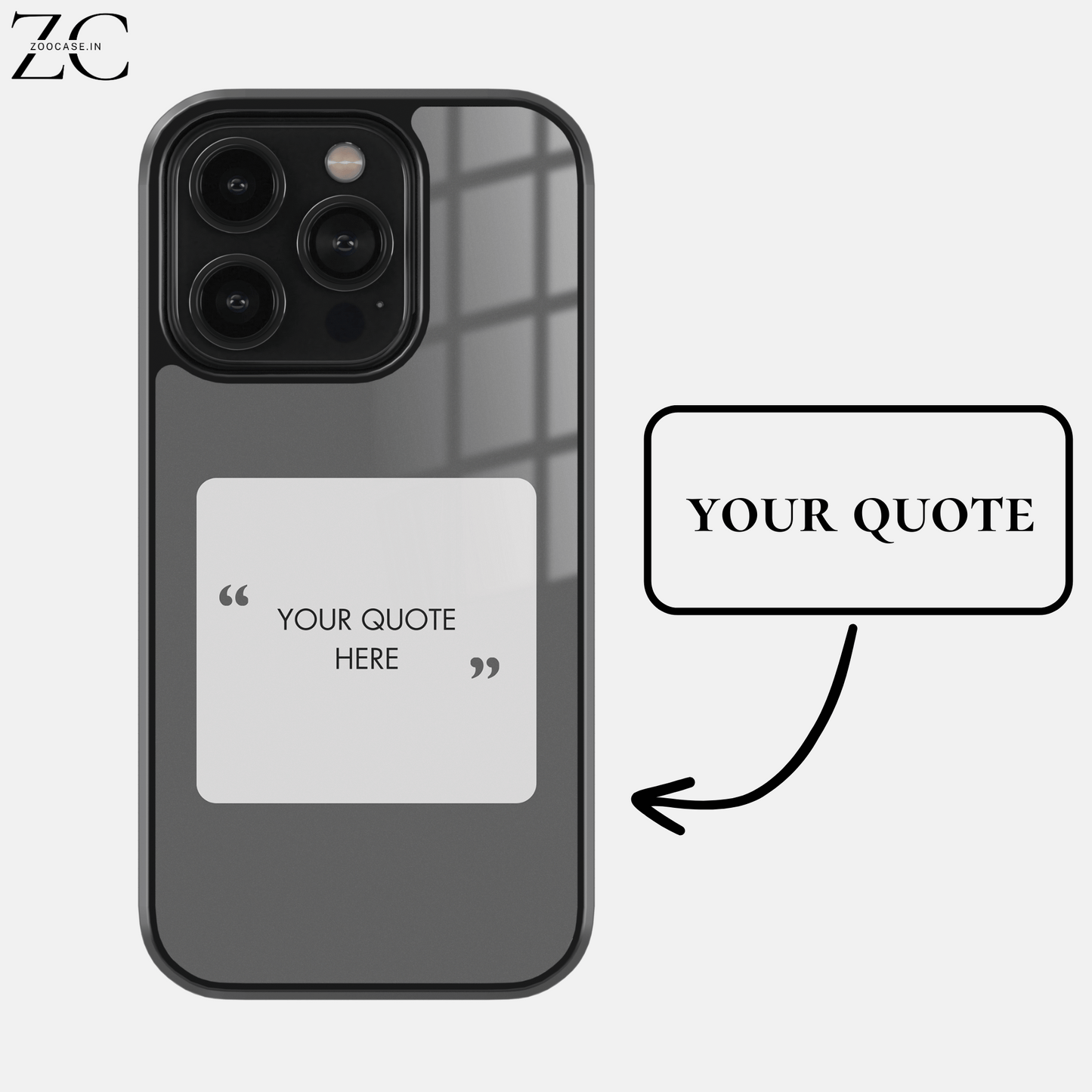 Customised Quote 6.0 Glassback Case