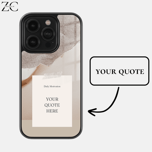 Customised Quote 7.0 Glassback Case