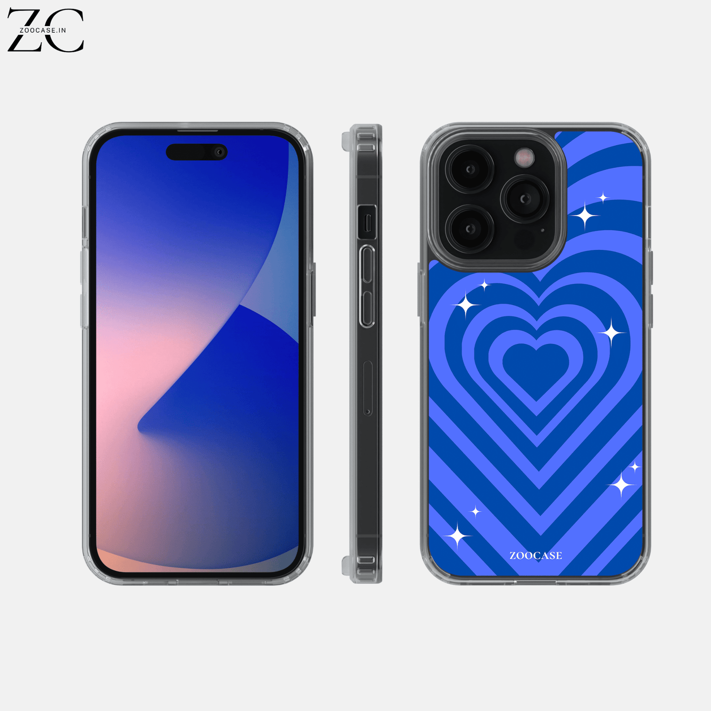 Blue Hearts Silicon Case