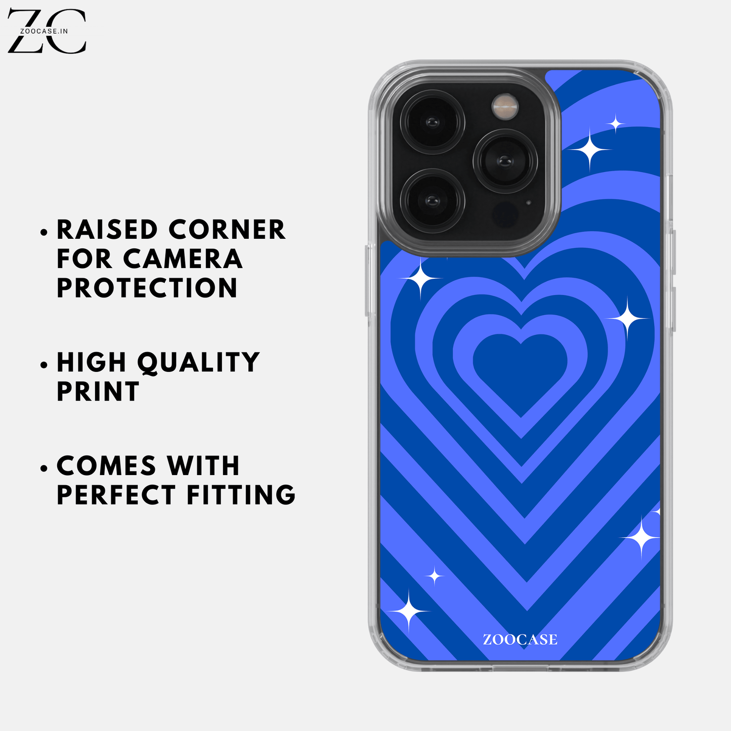 Blue Hearts Silicon Case