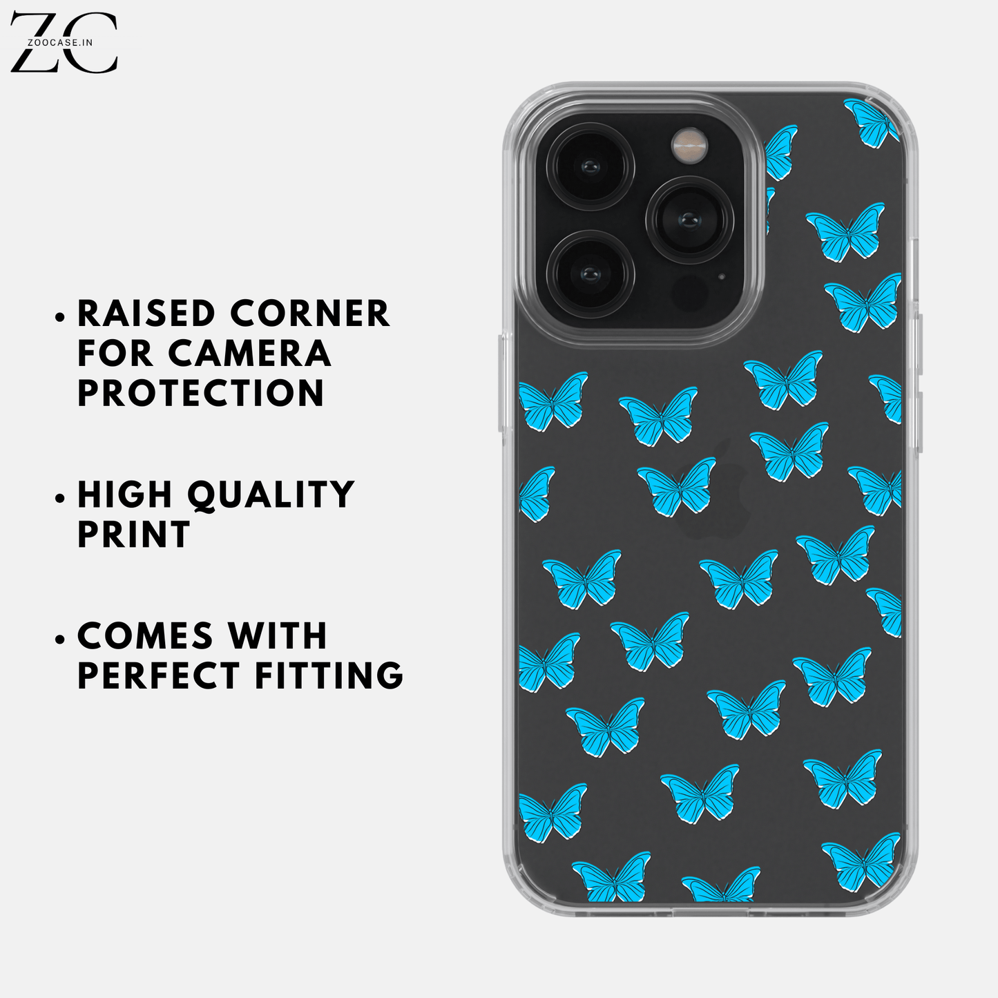 Blue Butterflies Silicon Case