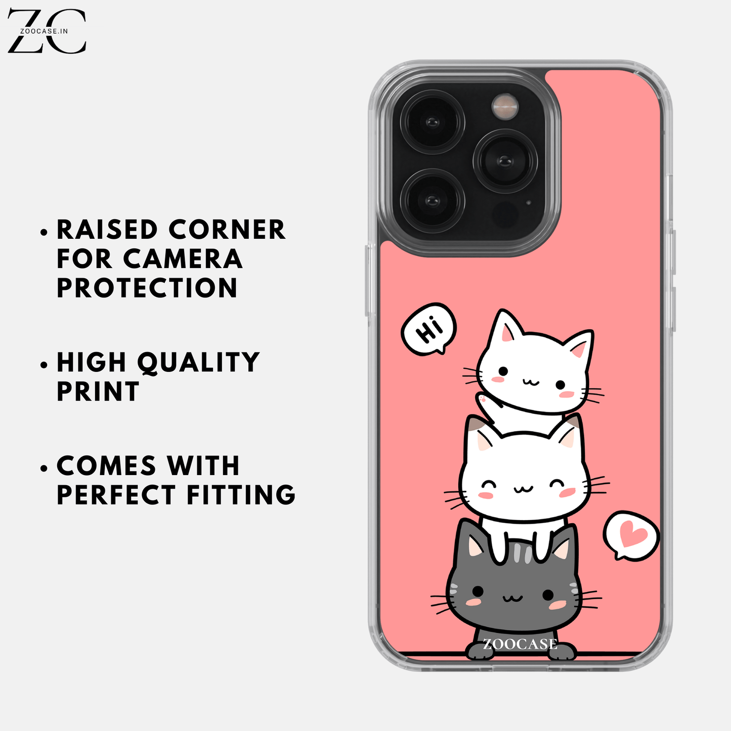 Cute Cat Silicon Case