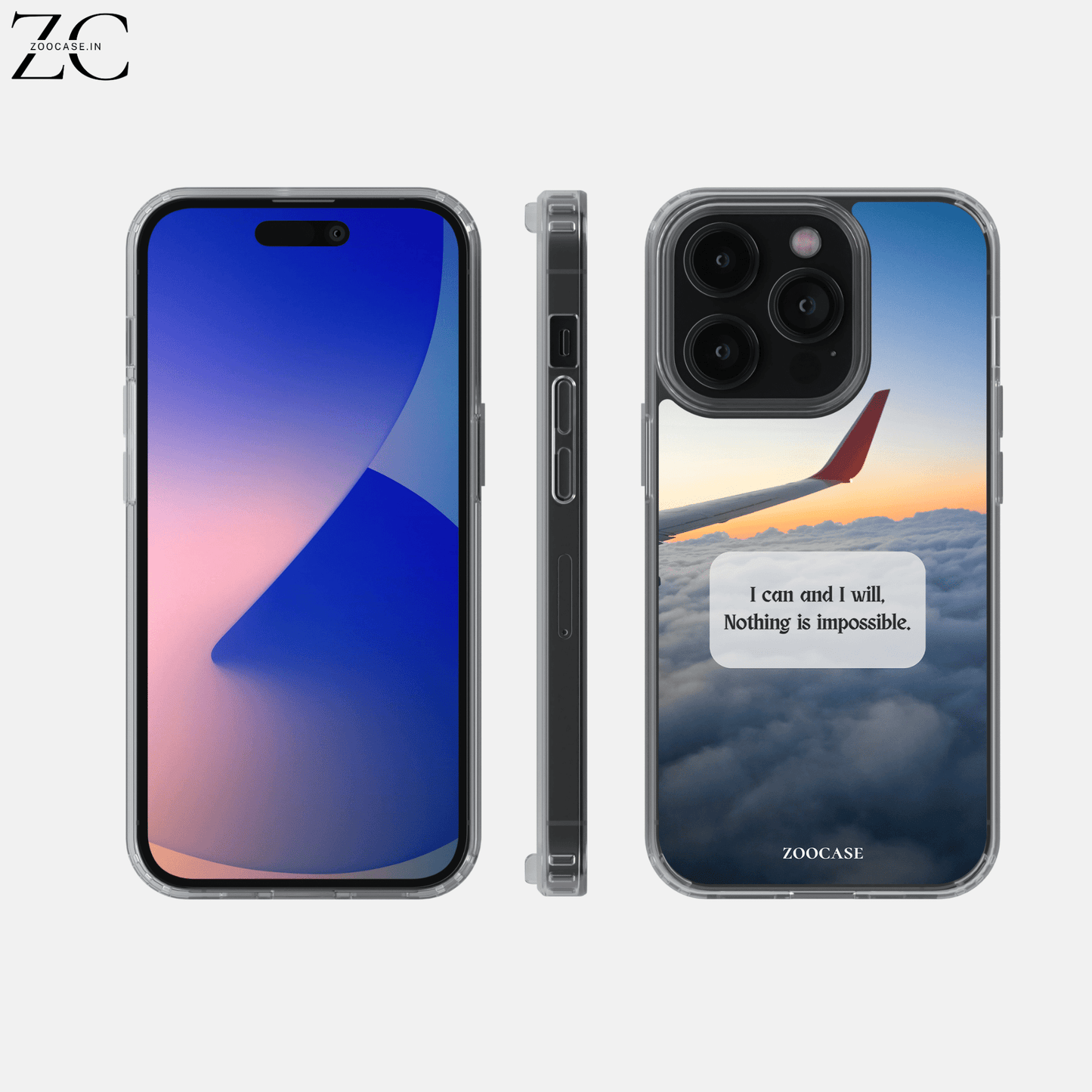 "I can & I will" Silicon Case